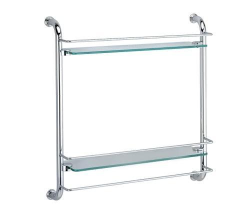 Полка стеклянная двойная WasserKRAFT 2022